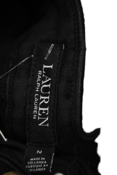Lauren Ralph Lauren Women Black Ankle Skinny Jeans Size 2