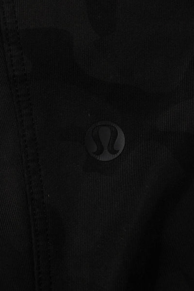 Lululemon Unisex Black Camouflage Nylon Jogger Sweatpants Drawstring Size M