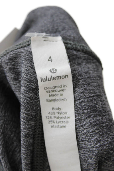 Lululemon Women Cropped Capri Leggings Dark Gray Size 4