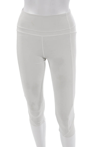 Lululemon Womens Capri Leggings White Nylon Size 4
