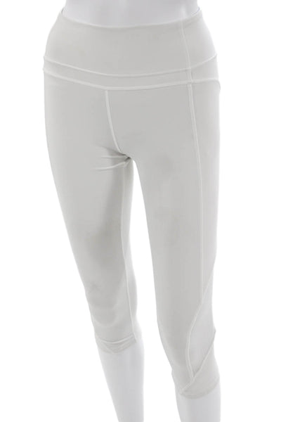 Lululemon Womens Capri Leggings White Nylon Size 4