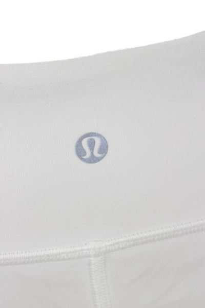 Lululemon Womens Capri Leggings White Nylon Size 4