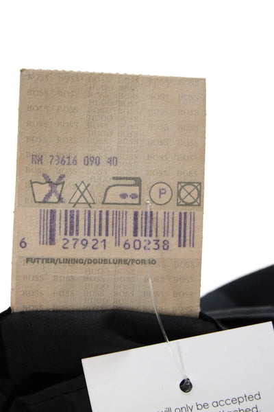 Boss Hugo Boss Men Classic Black Virgin Wool Suit Jacket Button Size 42