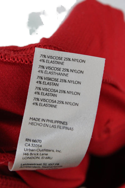 Maeve Anthropologie Women Red Sweatpants 90s Solid Size XS