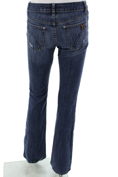 Joes Womens Dark Blue Bootcut Jeans Mid-Rise 98% Cotton Size 26