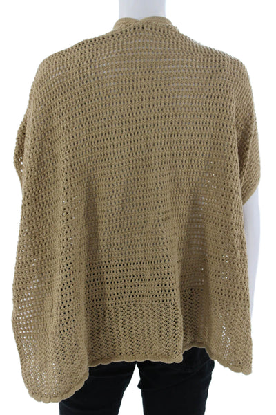 J Crew Unisex Bohemian Solid Beige 100% Cotton Sweaters Size One Size