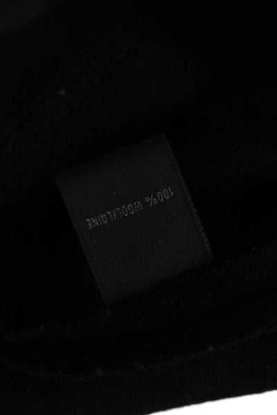 Lafayette 148 New York Womens Black Wool Mockneck Jacket Size 4