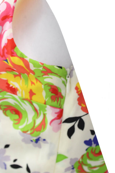 Betsey Johnson Womens Fit & Flare Sundress Floral Silk Blend Size 6