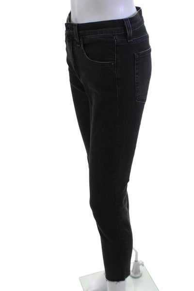 ASKKNY Womens Ankle Skinny Black Mid-Rise Jeans Size 27
