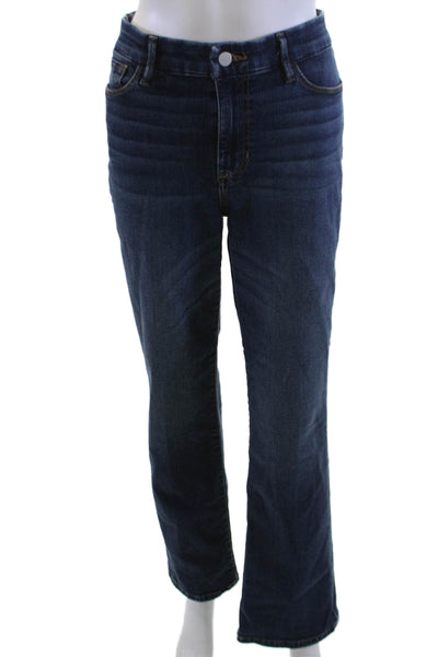Joes Womens Bootcut Jeans Dark Blue High Waist Button Petite Size 30