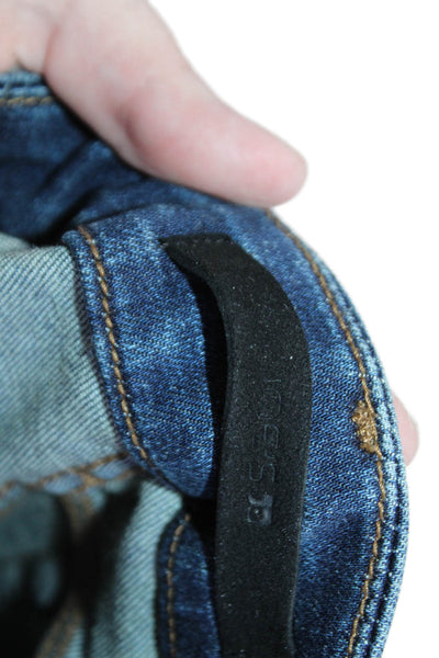 Joes Womens Bootcut Jeans Dark Blue High Waist Button Petite Size 30