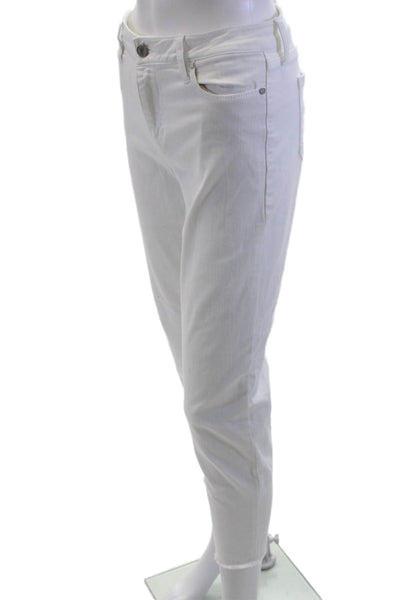 Liverpool Jeans Company Womens Cropped Ankle Mid-Rise White Jeans Size 29