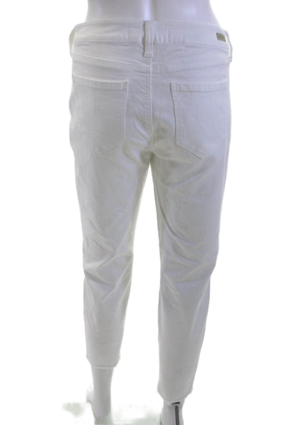 Liverpool Jeans Company Womens Cropped Ankle Mid-Rise White Jeans Size 29