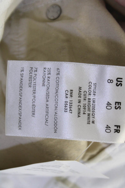 Liverpool Jeans Company Womens Cropped Ankle Mid-Rise White Jeans Size 29