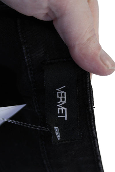 Vervet Womens Black Skinny Ankle Mid Rise Jeans Size 27
