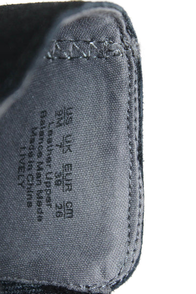 Dr. Scholl's Womens Suede Textured Lined Block Booties Black Size 9