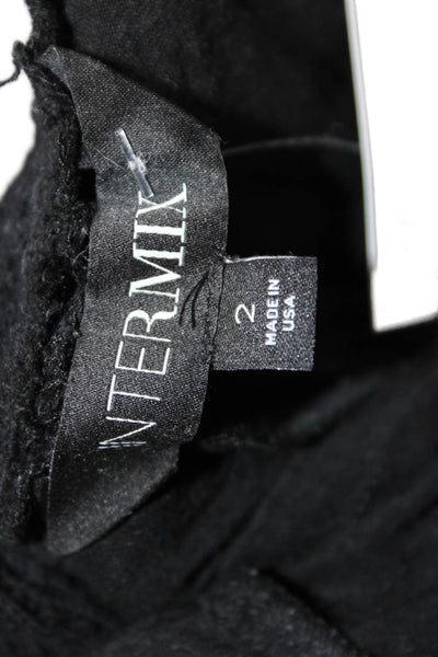 Intermix Womens Jumpsuit Romper Black Sweetheart Linen Viscose Sleeveless Size 2