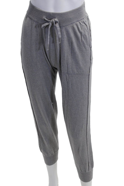 Splendid Women Jogger Sweatpants Gray Drawstring Cashmere Blend Size S