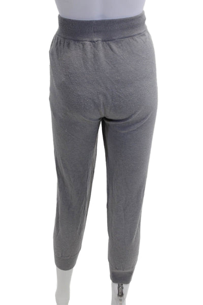 Splendid Women Jogger Sweatpants Gray Drawstring Cashmere Blend Size S
