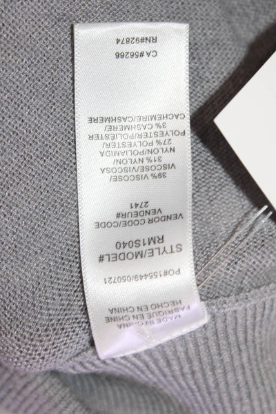 Splendid Women Jogger Sweatpants Gray Drawstring Cashmere Blend Size S