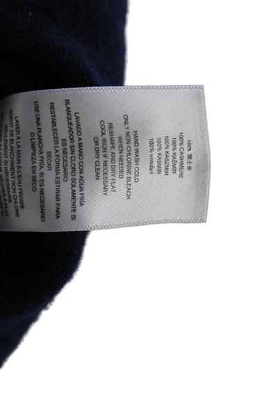 Michael Michael Kors Mens V-Neck Cashmere Pullover Dark Blue Size L