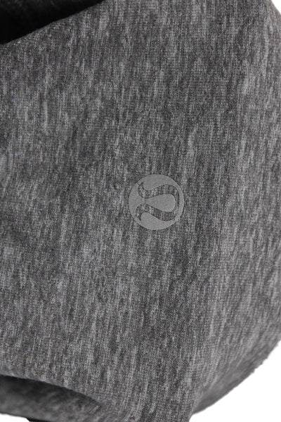 Lululemon Womens Cropped Capri Leggings Dark Gray Nylon Blend Size 6