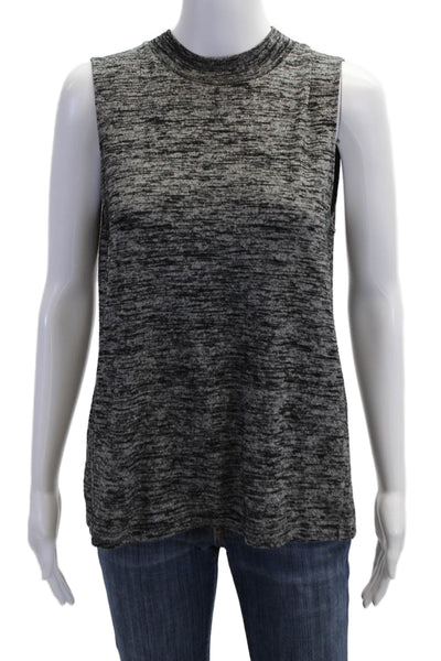 Rag & Bone Jean Womens Black Sleeveless Basic Tank Polyester Crew Neck Size S