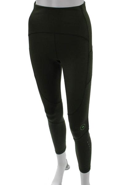 Adidas by Stella McCartney Womens Ankle Leggings Army Green Size S