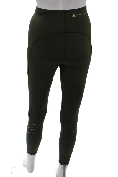 Adidas by Stella McCartney Womens Ankle Leggings Army Green Size S