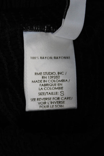 Peixoto Women Peasant Mini Skort Black Rayon Size S