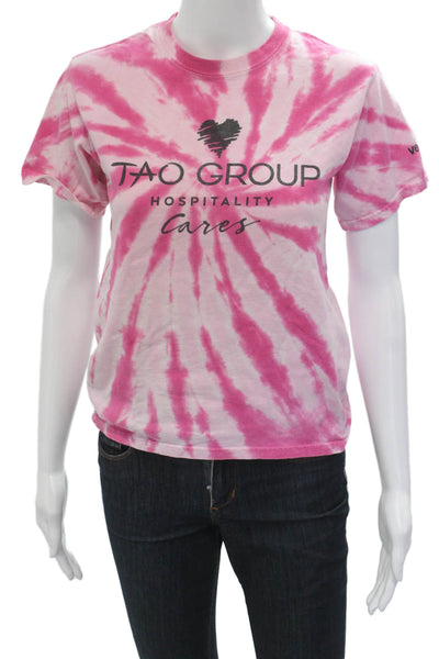 Port and Company Womens Pink 100% Cotton Crew Neck Basic T-Shirt Size M