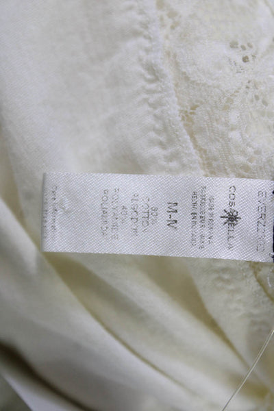Cosabella Womens White V-Neck Spaghetti Strap Tank Top Size S