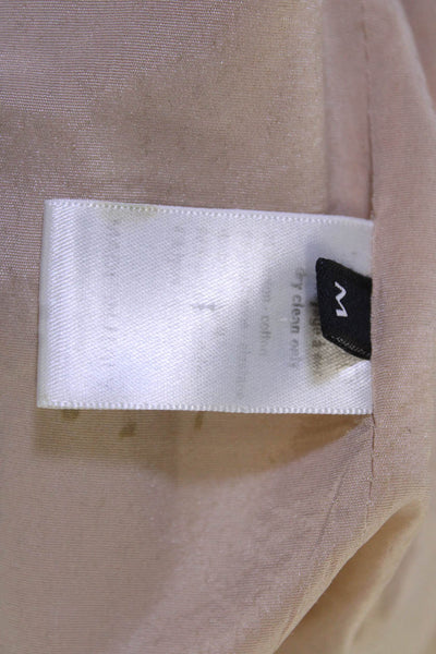Joseph Women Beige Collared Button Blazer Long Sleeve Cotton Stretch Size 40