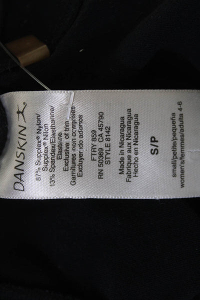 Danskin Women Sweatpants Black Supplex Spandex Petite Size M