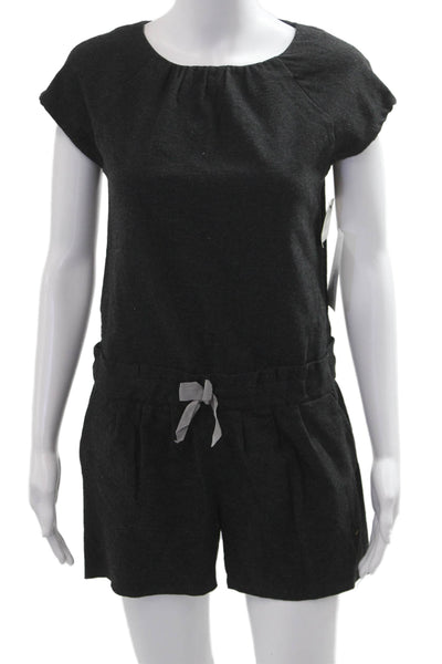 Zara Kids Teens Black Scoop Neck Short Sleeve Jumpsuit Size 14