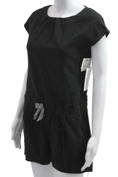 Zara Kids Teens Black Scoop Neck Short Sleeve Jumpsuit Size 14