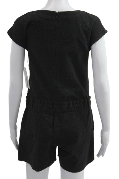 Zara Kids Teens Black Scoop Neck Short Sleeve Jumpsuit Size 14