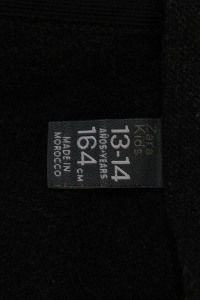 Zara Kids Teens Black Scoop Neck Short Sleeve Jumpsuit Size 14