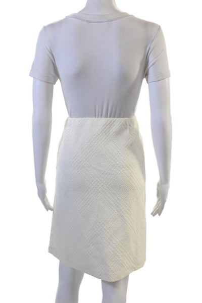 J. Mclaughlin Womens Straight Pencil Skirt Knee Length White Size XL
