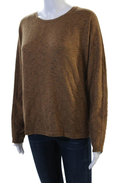 J Jill Unisex Brown Pullover Sweater Crew Neck Long Sleeve Size XS