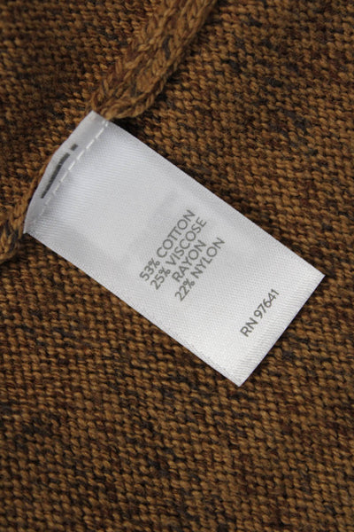 J Jill Unisex Brown Pullover Sweater Crew Neck Long Sleeve Size XS