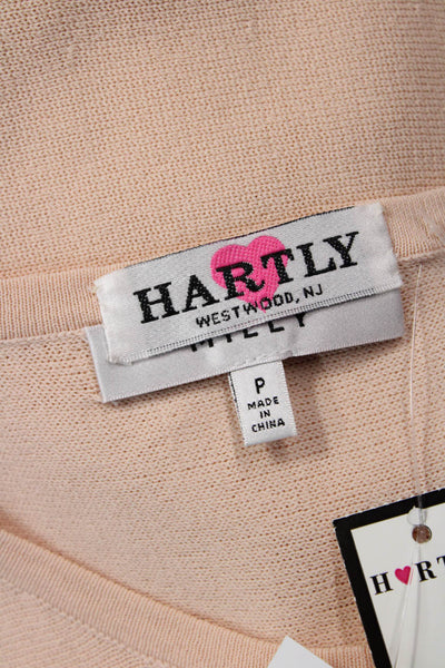 Milly Womens Basic Sleeveless Tank Beige Crew Neck Petite Size S