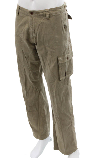 John Varvatos Men Cargo Khaki Pants Tan Size 48