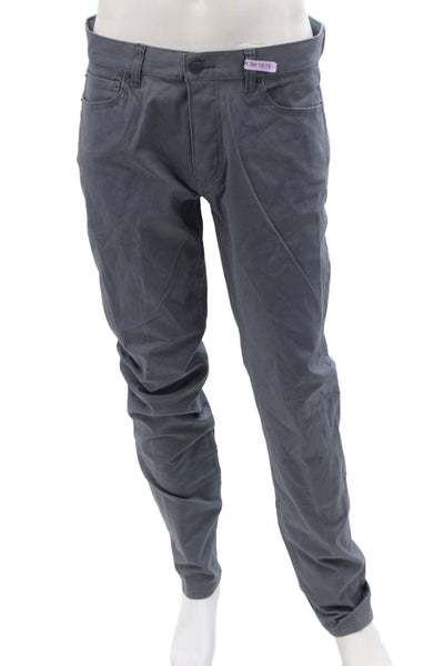 Club Monaco Mens Gray Chino Pants 97% Cotton 3% Spandex Size 33