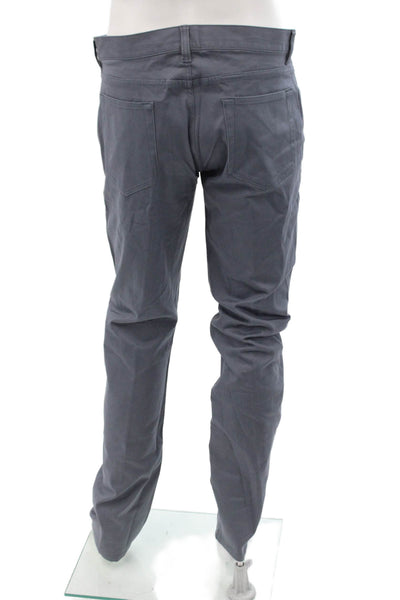 Club Monaco Mens Gray Chino Pants 97% Cotton 3% Spandex Size 33