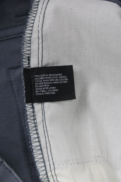 Club Monaco Mens Gray Chino Pants 97% Cotton 3% Spandex Size 33