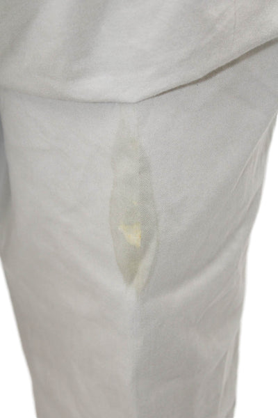 Donna Karan Signature Unisex Chinos Khakis Dress Pants Beige Button Size 36