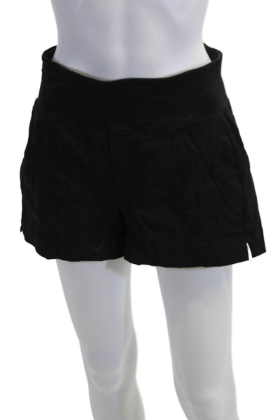 Athleta Unisex Outdoor Black Nylon Blend Zip Shorts Size 2