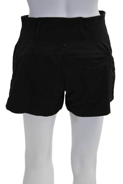 Athleta Unisex Outdoor Black Nylon Blend Zip Shorts Size 2