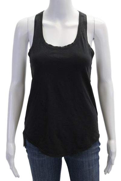 Lululemon Womens Basic Black Tank Polyester Round Neck Sleeveless Size S